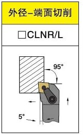Ferramenta de torno de controle numérico do FINCOS 95 - Grau de instalação da ferramenta de torneamento cilíndrico CN1204