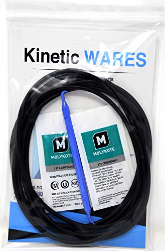 Kinetic Wares Hhring se encaixa GXWH40L, GNWH38S, GXWH30C, GXWH35F, GNWH38F com Lubrificante Dow Molykote 111 O-Ring