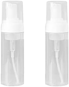 2pcs 100ml garrafas de espuma transparente Distribuidor de espuma de plástico Distribuidor de espuma Plástico Viagem Soop Soap Bottle Lash Shampoo para Cleanser Cosmetics 3,4oz