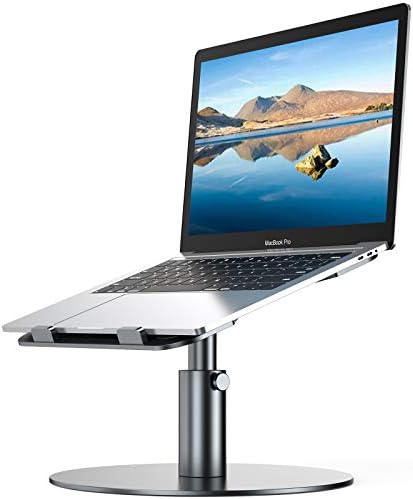 Posto de laptop Yofew, suporte de laptop ajustável para o MacBook/Air/Pro/Dell/HP e Lenovo, laptop riser de laptop com