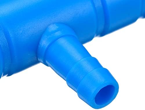 UXCELL 5pcs de 8 mm a 5,5 mm 8 maneiras de tubulação de linha de ar conectador de peixe tanque de oxigênio Tubo de ar adaptador para aquário, azul