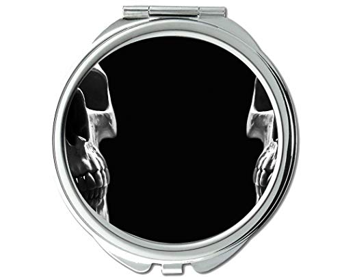 Espelho, espelho compacto, Halloween Head Inferno, espelho de bolso, 1 x 108x ampliação