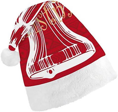 Chapéu de Papai Noel de Natal, chapéu de feriado de Natal de Big Bush de Natal para adultos, Hats de Natal de Comforto Unisex para Festas Festivas de Festas Festivas Evento de Festas
