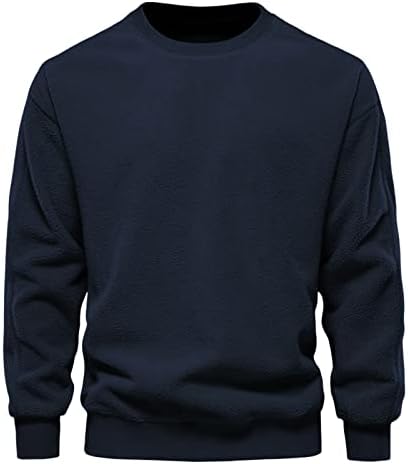 Mens outono e inverno solto moda casual suéter de lã de lã de fundo superior para homens com capuz