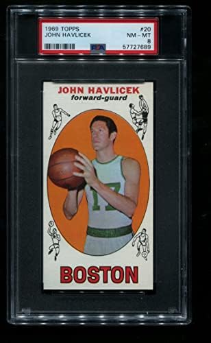 1969 Topps # 20 John Havlicek Boston Celtics PSA PSA 8.00 Celtics Ohio St St.