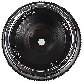 FOTGA 35mm F1.6 Lente fixa manual APS-C para câmera Micro Panasonic Olympus 4/3 sem espelho E-PL7/8/9 GH3/4/5/5S GX85 E-M5 E-M10 III III