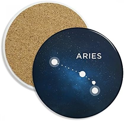 Aries Constellation Zodiac Sigling Cop Cup Canecas Proteção de comprimido de pedra absorvente Pedra absorvente