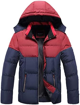 Pegsmio Winter Warm Jacket Mens Autumn Enposco Stand Collar Parkas Coat de Streetwear à prova de vento