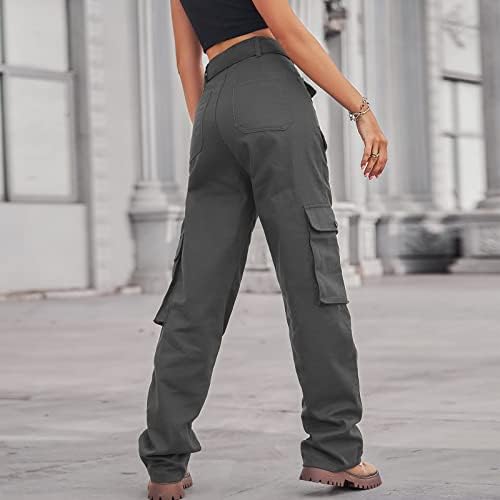 Leggings casuais femininos calças de carga vintage Jeans Baggy Fashion 90S Streetwear Bolset