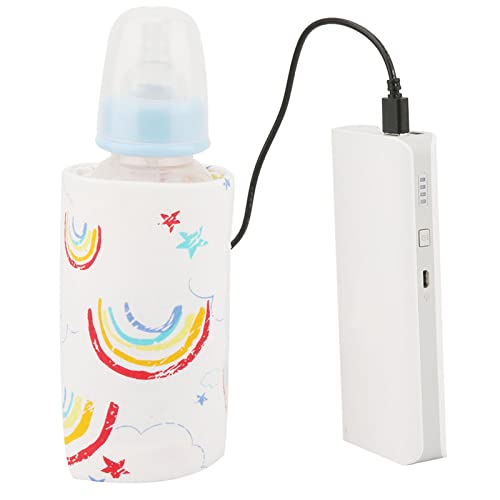 Aquecedor de garrafas de bebê com saco de armazenamento de aquecedor de viagem portátil portátil de plugue USB para