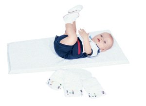 Almofada de troca de fábrica infantil, 1 pacote, branco, CF400-407-1, almofada de mesa portátil de troca de bebês, tampa ou capa