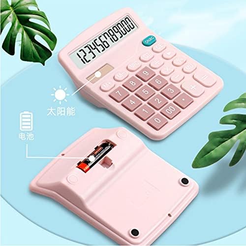 Doubao Blue Pink 12 Digit Desk Solar Calculator Buttons grandes Ferramenta de contabilidade financeira Botões grandes para estudante
