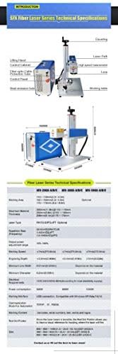Marcador de laser de fibra de fibra de fibra LP-E 50W Máquina de gravura a laser com 175x175mm （6,9 x6.9） e eixo rotativo D80 para