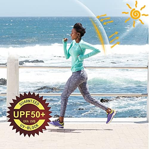Willit Women's UPF 50+ Camisa de proteção solar SPF SPF LONGA LONGO LONGE