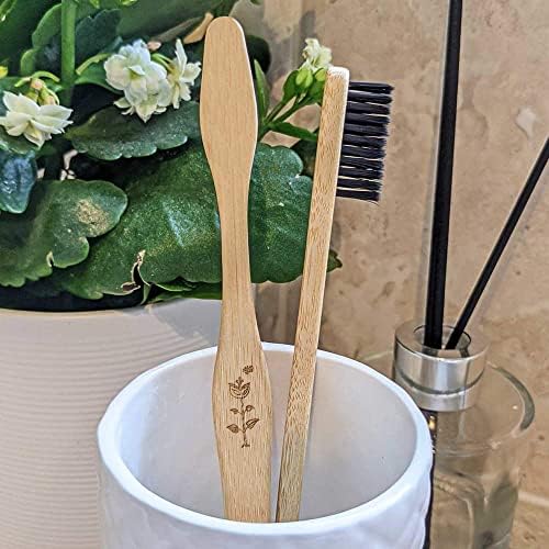 Escova de dentes de bambu 'Flower & Butterfly'
