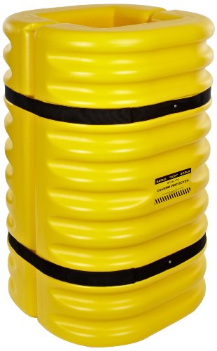 EAGLE 1712 Molunas de alta densidade de alta densidade Protetor de coluna de polietileno para coluna de 12 com tiras fáceis de instalar, amarelo, 24 de comprimento, 24 de largura, 42 altura