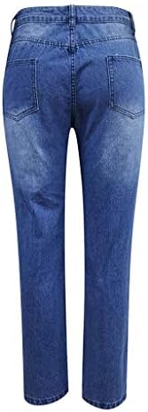 Tamanho mais jeans impressos calças rasgadas jeans de boneco de neve jeans da moda com bolsos calças de zíper folgadas casuais casuais