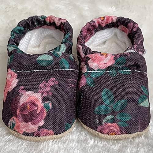 CLAMFEET Organic Sof Sole Baby Shoes | Primeiro Walker Shoes | Sapatos de berço | Baby Shoes Boy | Baby Shoes Girl | Sapatos de bebê feitos à mão