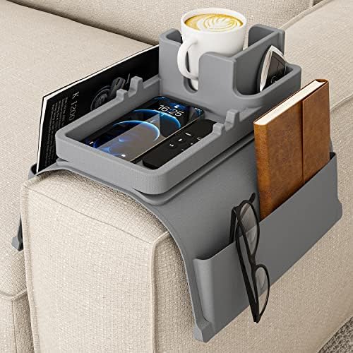 Couch Cup Solder, Bandeja de braço do sofá, acessórios de sofá portáteis do sofá, adequados para o apoio de braço do sofá