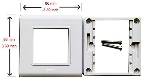 2 3RCA Conectores Informações Tampa da placa de parede, 3 RCA para A/V Cable VCR, projetor de home theater estéreo em