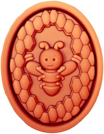 Foto de sopro de abelhão molde de silicone para sabonete a frio caseiro de banho oval de banho de bomba de chocolate