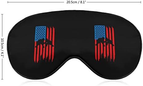Wrestling American Flag máscara máscaras macias com cinta ajustável confortável de venda de venda para dormir
