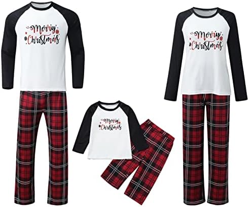 Homens de Natal Papai Prinha Blusa Tops PJS Conjunto de calças Pijama de família Big PJS Conjunto de pijamas de Natal altos para a família