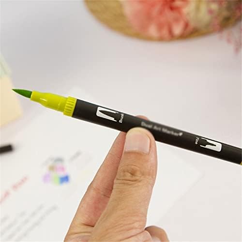 Xbwei 60 Dica Desenho de ponta dupla Arte Pen do pincel de água para colorir livros de mangá desenho de mangá