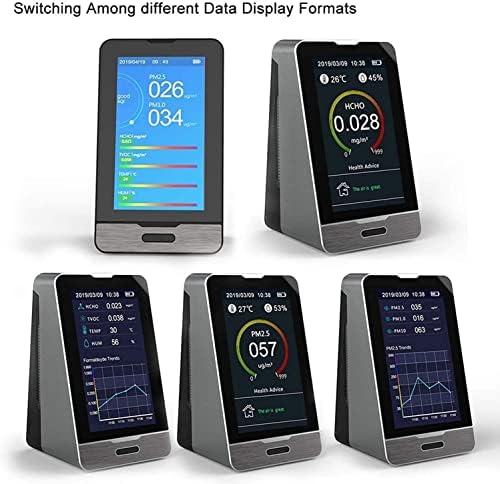 Monitor de qualidade do ar interno Etatoi, detector PM2.5, testador de temperatura e sensor de medidores de monitoramento