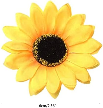 Walnuta Sunflower Napkin Rings Conjunto de 6, acessórios de mesa, anéis de guardanapo para festas de mesa (cor: amarelo,