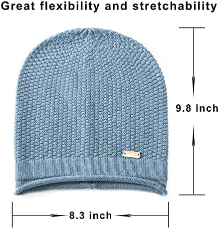 gorros desleixados de Jaxmonoy para mulheres inverno quente e quente chapéu de caveira tampa de lã de lã de lã para mulheres