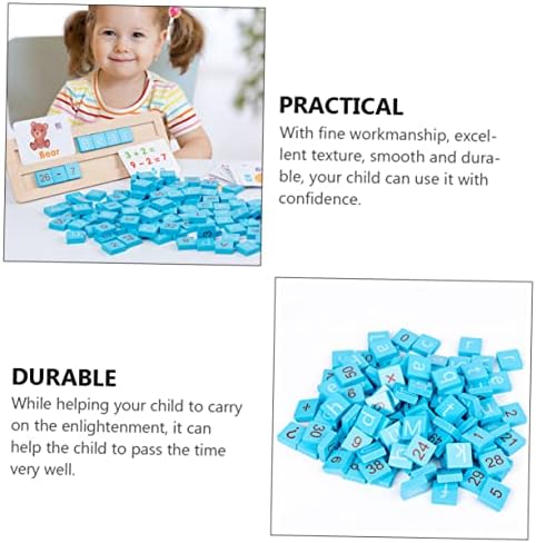 Toyvian 1 Set Blocks Block Letter Blocks para crianças pequenas da criança Montessori Toys alfabet