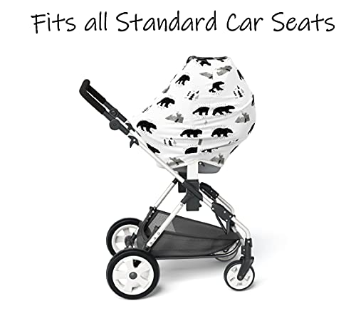 Uso multi -uso elástico para assento de carro dossel bosuses ursos de enfermagem capa de carrinho de compra de bebê capa de bebê
