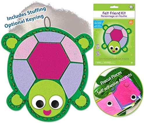 Kit de Tartarugas Kit de Costura Iniciante para Kids My First Sewing Kit Felt Animal Kit Art Projects Para Kit de costura para