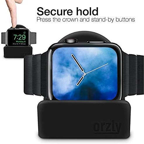 Orzly Charging & Display Stand projetado para todas as séries de tamanhos de tela Apple Watch Se e todos os tamanhos de tela