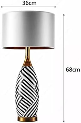 Lâmpada de mesa de mesa de cerâmica moderna PQKDY Lâmpada de mesa vertical para a sala de estar decoração de casa lâmpada