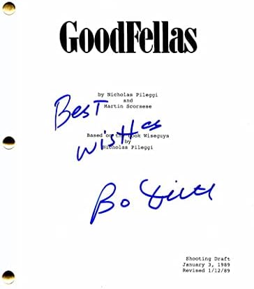 Bo Dietl assinado Autograph Goodfellas Full Movie Script - Ex -detetive da Nova York, The Wolf of Wall Street, Irishman, Law and Order