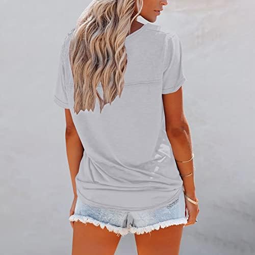 Tops femininos moda moda fofa camisa hippie blusa vestida de verão 2023 túnica túnica desgastada de manga curta de manga curta camiseta