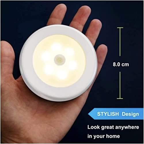 Luz sem fio sensor de movimento único para armários de guarda -roupas e armários de escadas | LED de LED de bateria LED WHIT LUBLE