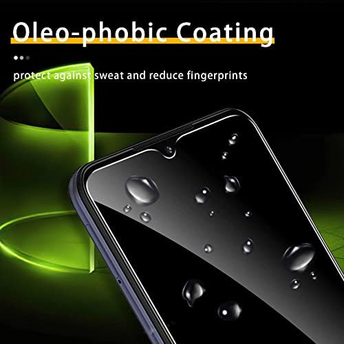 Ogrish [2+2 pacote] Protetor de tela de vidro temperado para Motorola Moto Z4 com protetor de lente da câmera-anti-Fingerprint, anti-arranha, HD Clarity