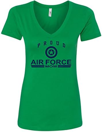 Orgulhosa força aérea mamãe v-shirt da força aérea Militar da Força Aérea