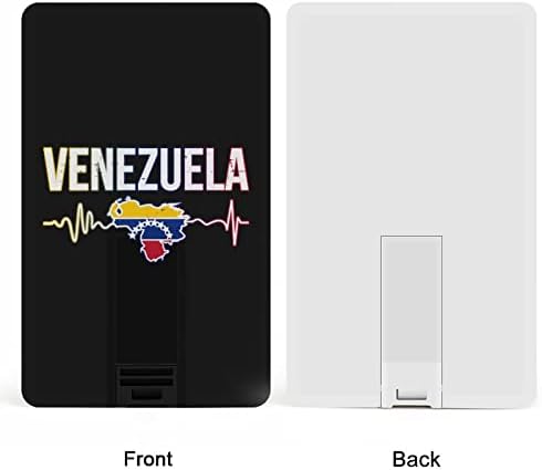 Venezuela Heart Beats USB Flash Drive Card de cartão de crédito USB Drive Flash Drive personalizado