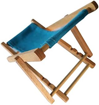 Hanpo Celular do telefone celular Wood & Canvas Beach Deck Cadeira - Stand de mesa para smartphone 5,5 polegadas