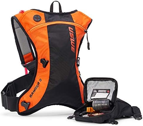 USWE Ranger 3L, pacote de hidratação com bexiga de água de 2,0L/ 70 onças, mochila para enduro e motocicleta off-road, bounce