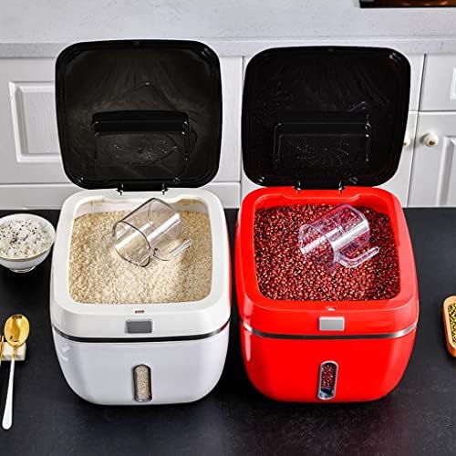 DVTEL Cozinha de cozinha de arroz doméstico Bucket Bucket à prova de umidade à prova de umidade selada latas de armazenamento espessado Grãos coleta de grãos Nano Box Box Recipientes de cereais