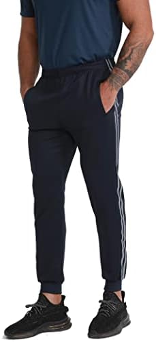 Buyjya Men's Sweats, calças de corredor de 2 pacote com bolsos, calças de exercícios adequadas para a ginástica de ioga diariamente