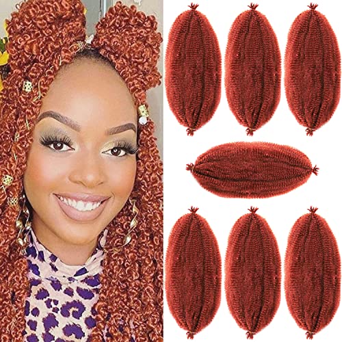 Cabelos de raça de torção de 16 polegadas de 16 polegadas 7 pacotes Marley Twist Cabelo de crochê Kanekalon Spring Twist crochê cabelos para mulheres negras
