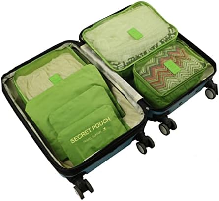 SHERCHPRY 6PCS Packing Roupas Sacos de armazenamento Bolsas de armazenamento Organizer Bags para roupas Bolsas de empacotamento de roupas Rous Organizadores Baga Baga