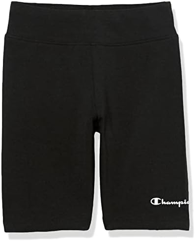 Shorts de bicicleta de garotas campeões, shorts esportivos para meninas, shorts de meninas de spandex preto, 7