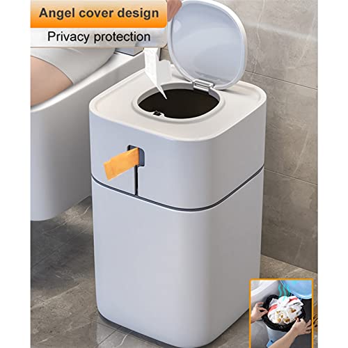 Allmro Pequeno lixo lixo lata de cozinha banheiro à prova d'água de embalagem automática Lixeira criativa de cordão criativo lixo com